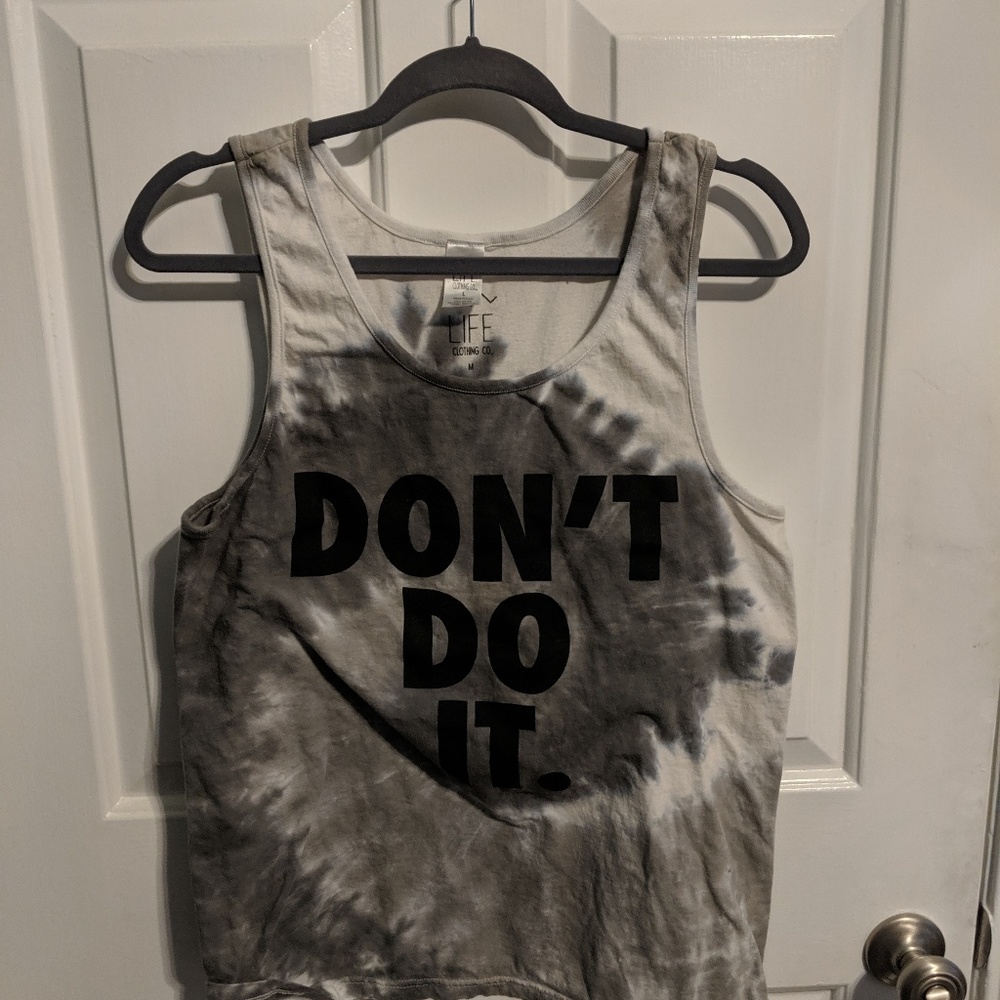 Men's tie dye DONT DO IT Tank top